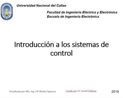 Introducción a los Sistemas de Control