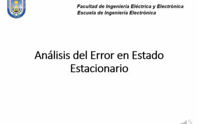 Análisis del error en estado estacionario